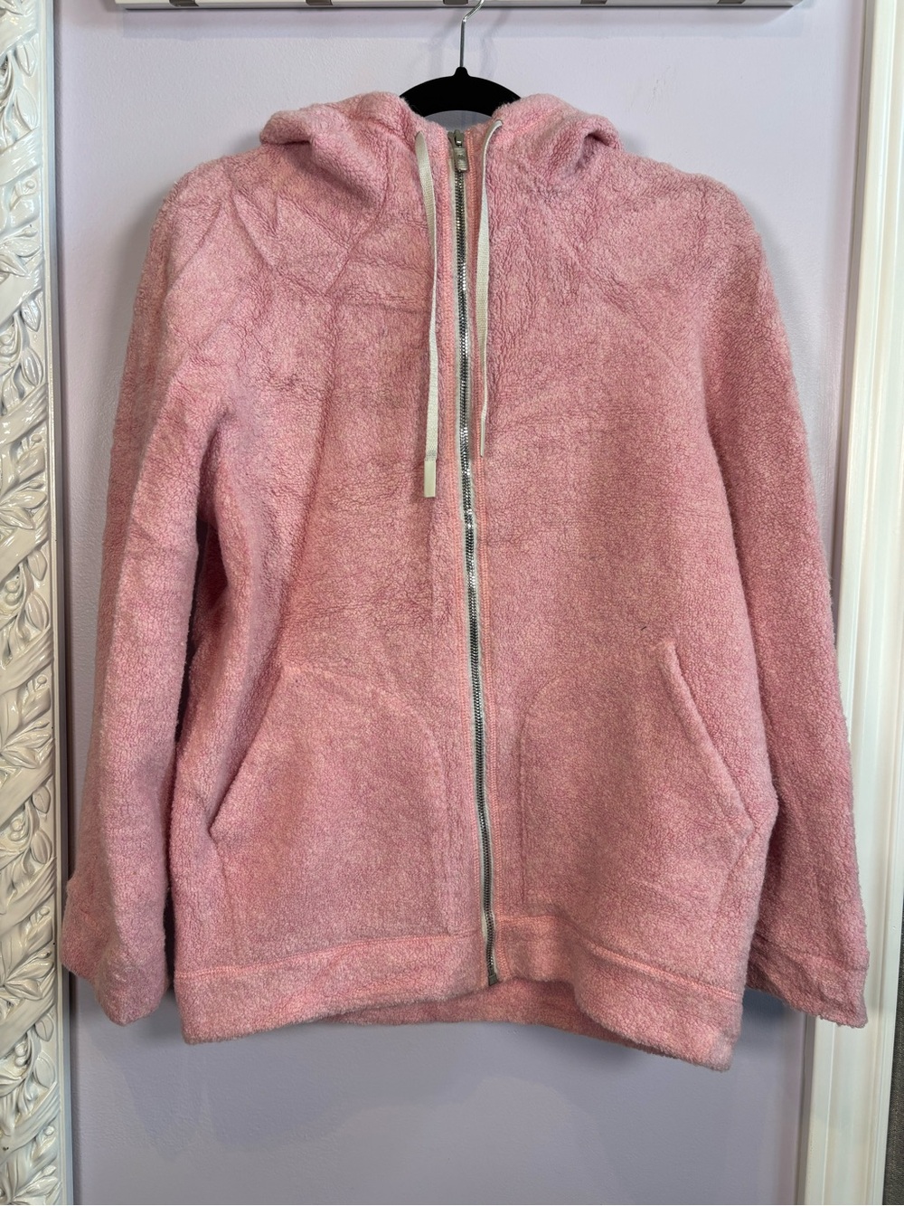 lululemon athletica So Sherpa Soft Pin Haze Zip Hoodie Size 4